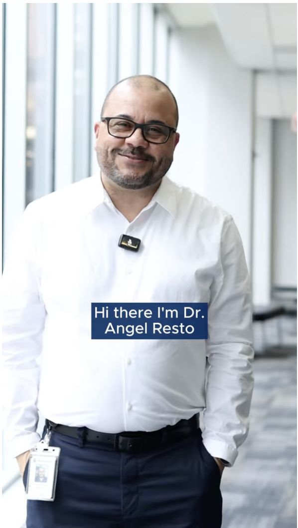 Dr. Angel Resto presenting research at the University of Nevada, Reno