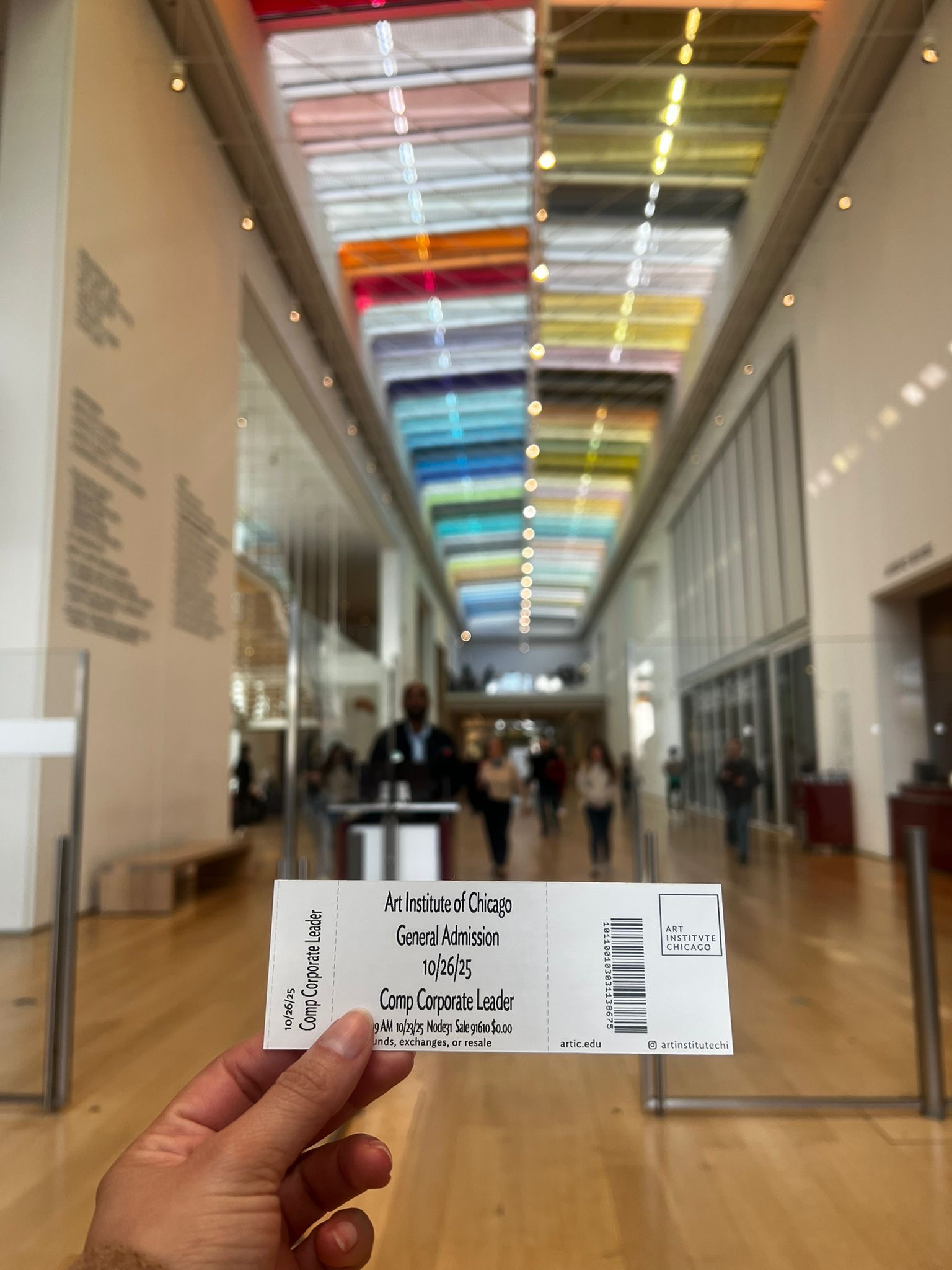 MCC Day at the Art Institute of Chicago admission ticket