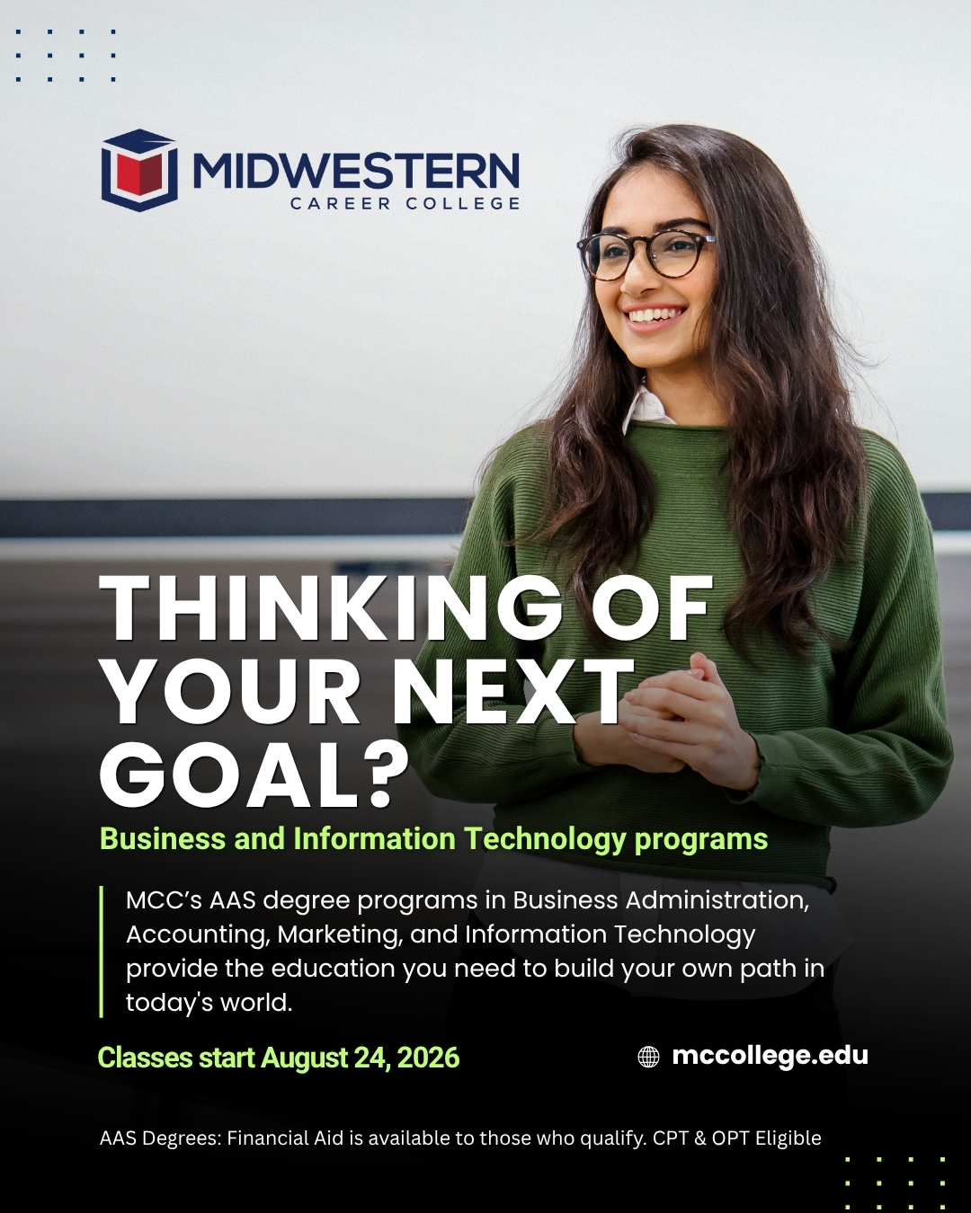 Business and Information Technology programs at Midwestern Career College.