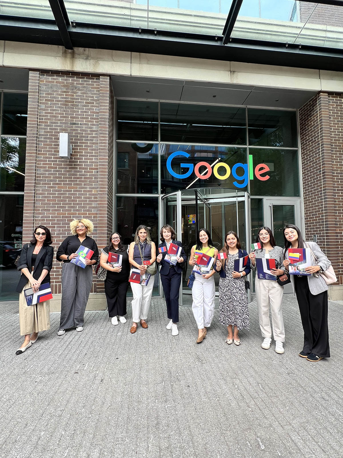Midwestern Career College international students visiting Google Chicago for a professional development experience