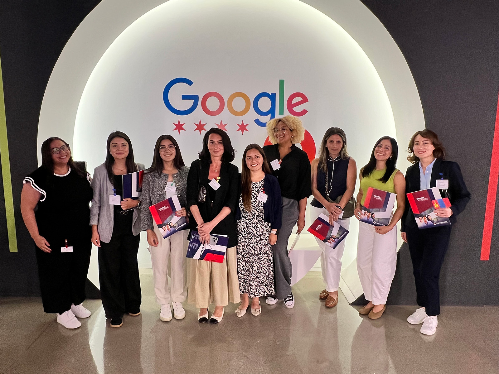 MCC international students touring the Google Chicago offices.