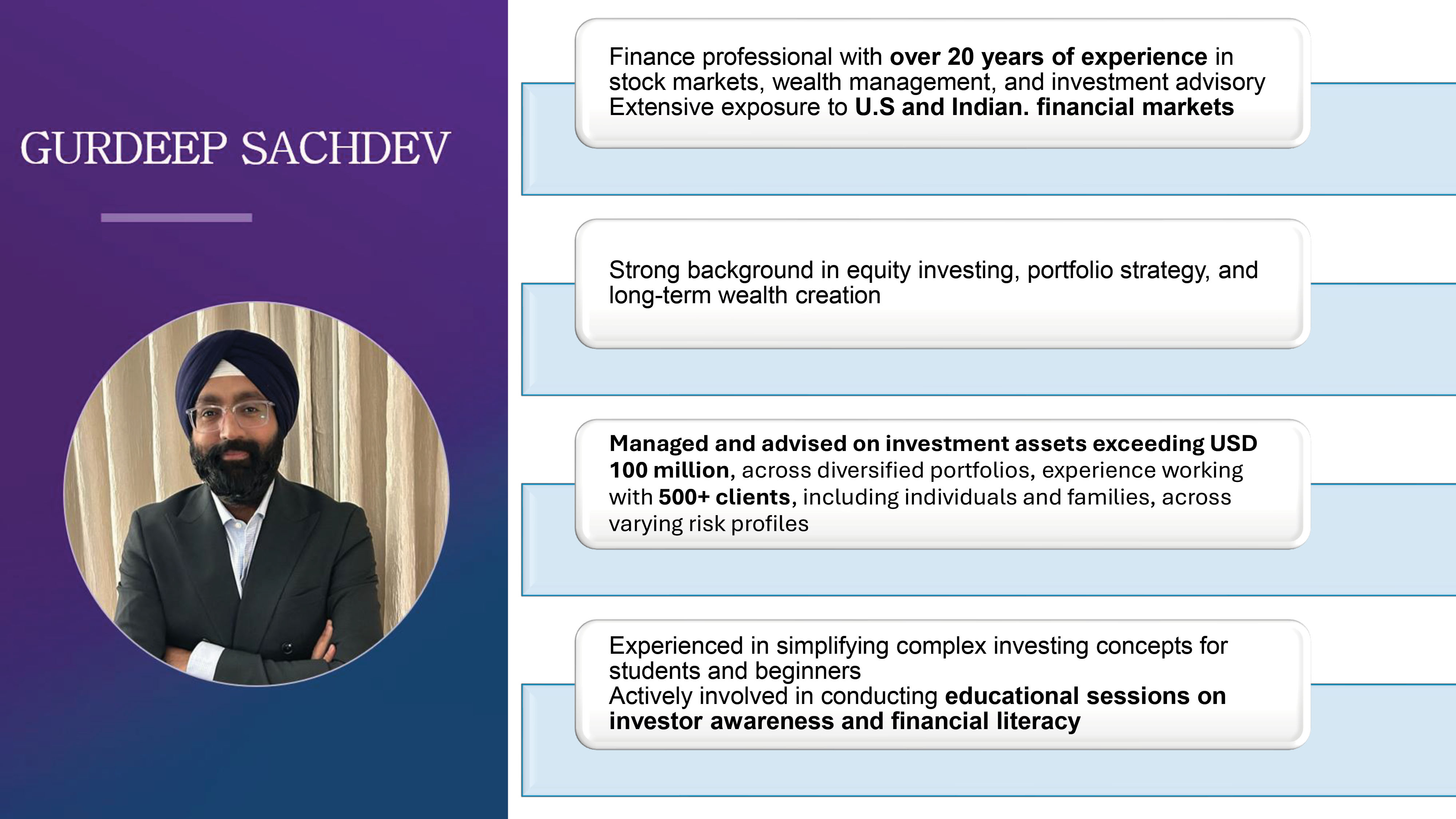 Securities Market presentation slide used during MCC Principles of Finance expert session