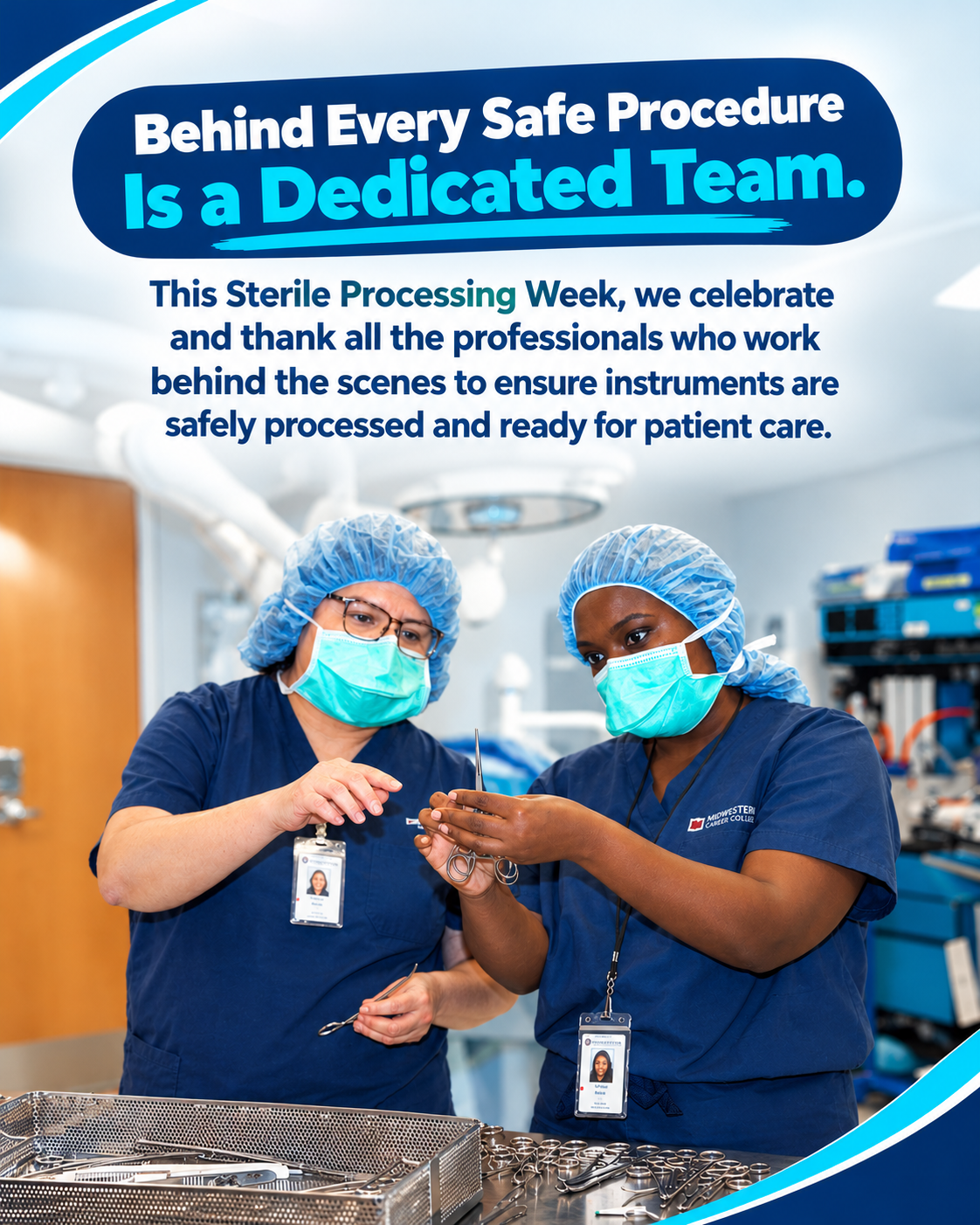 Sterile Processing Week recognition at Midwestern Career College