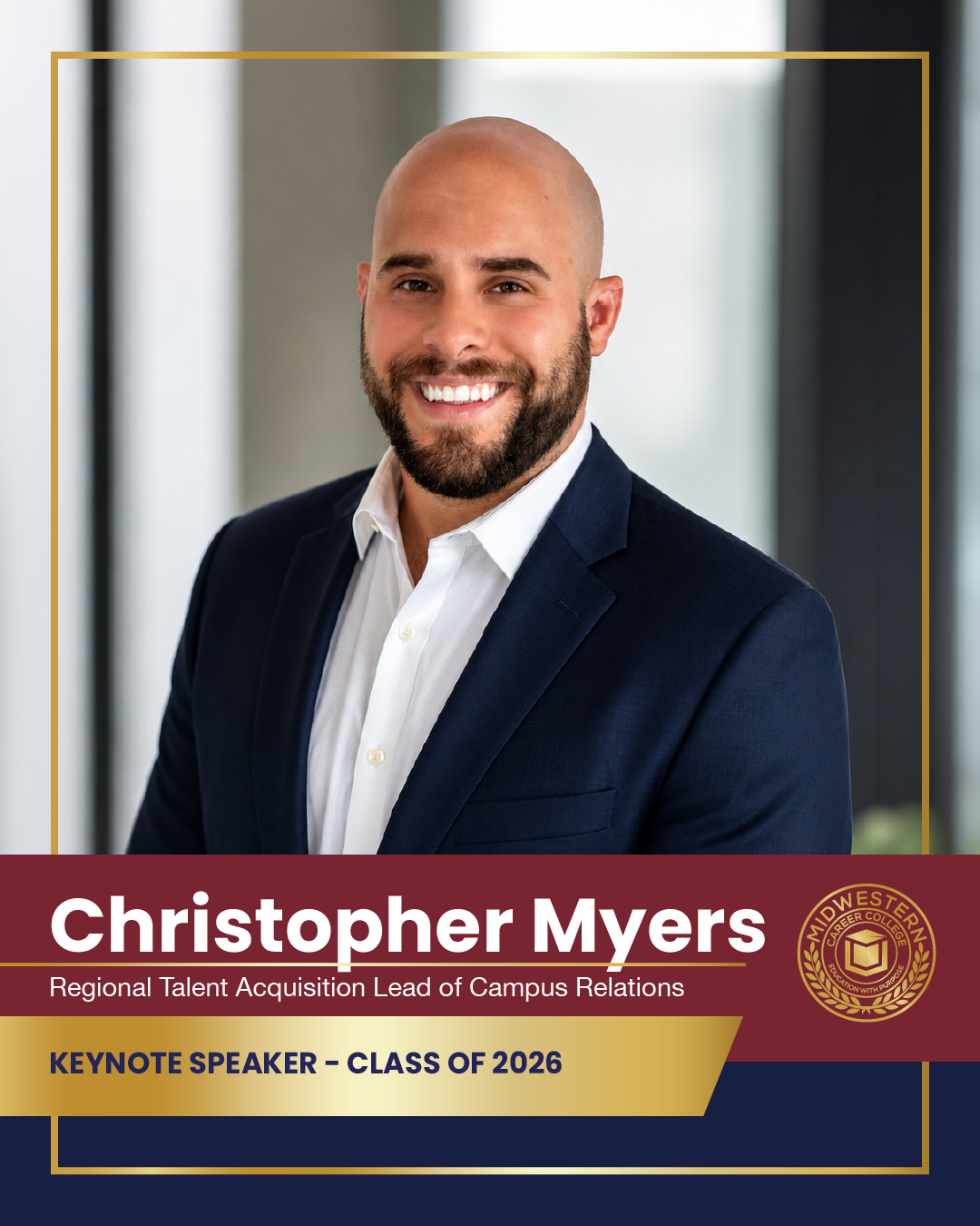 Christopher Myers, MCC Graduation 2026 Keynote Speaker