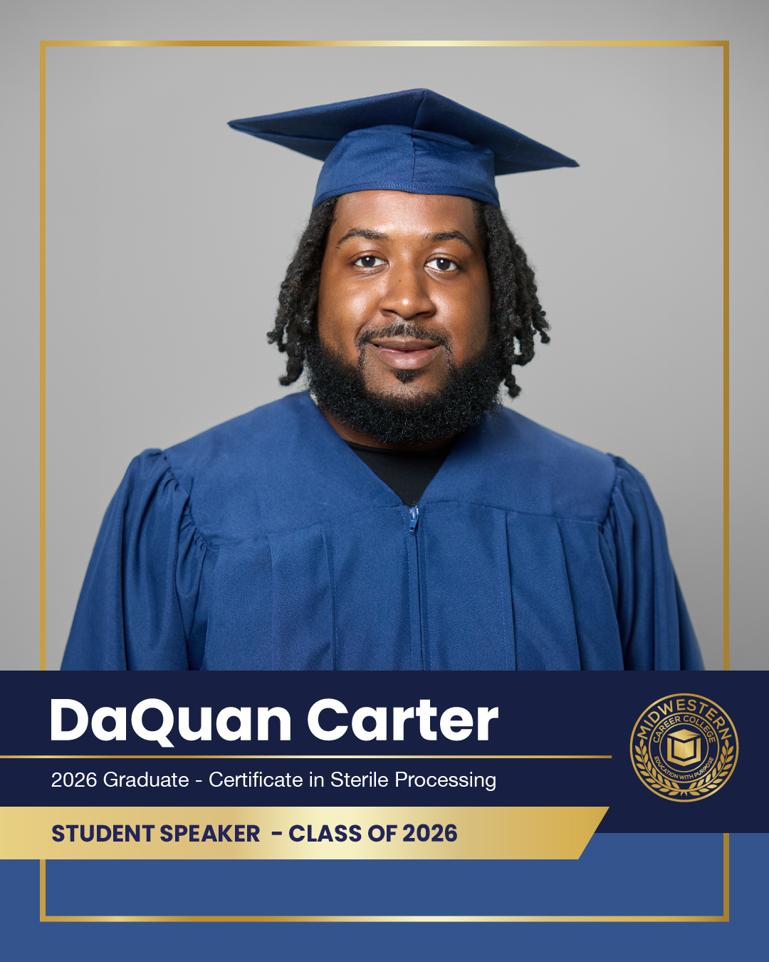 DaQuan Carter, MCC Class of 2026 Student Speaker