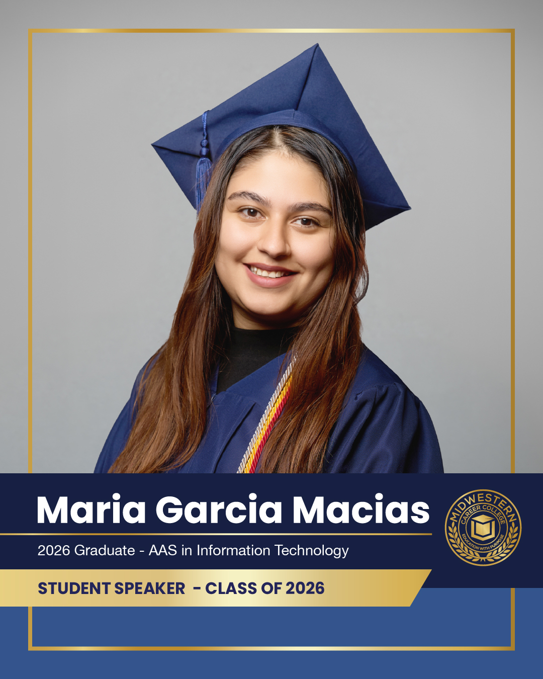 Maria Fernanda Garcia Macias, MCC Class of 2026 International Student Speaker